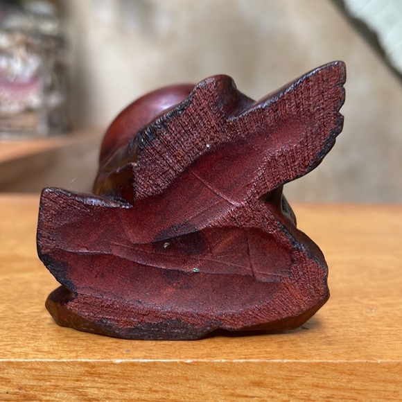 Good Luck Hand Crafted Wooden Big Belly Buddha - Picture 7 of 13